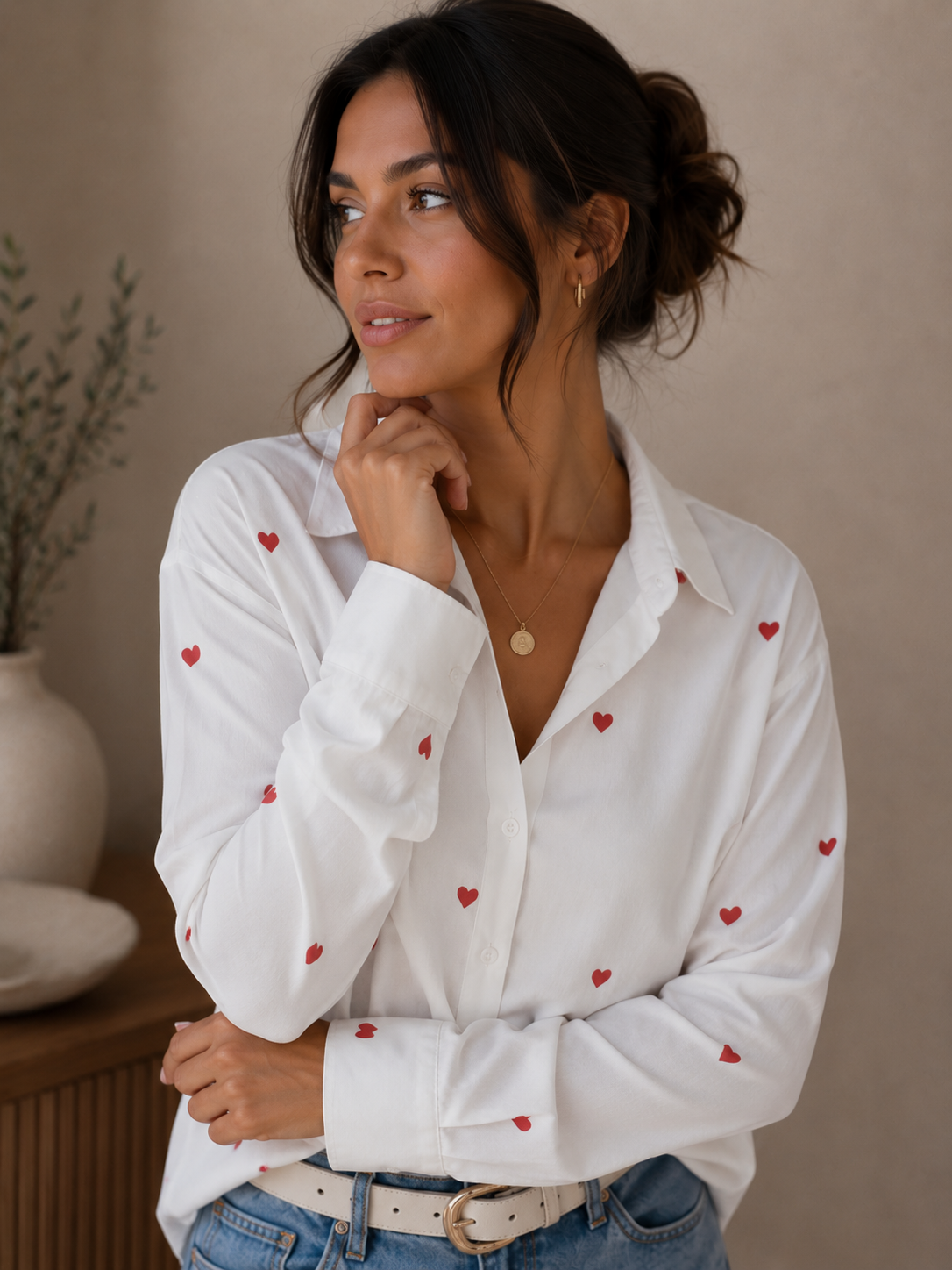 Herzchen Bluse
