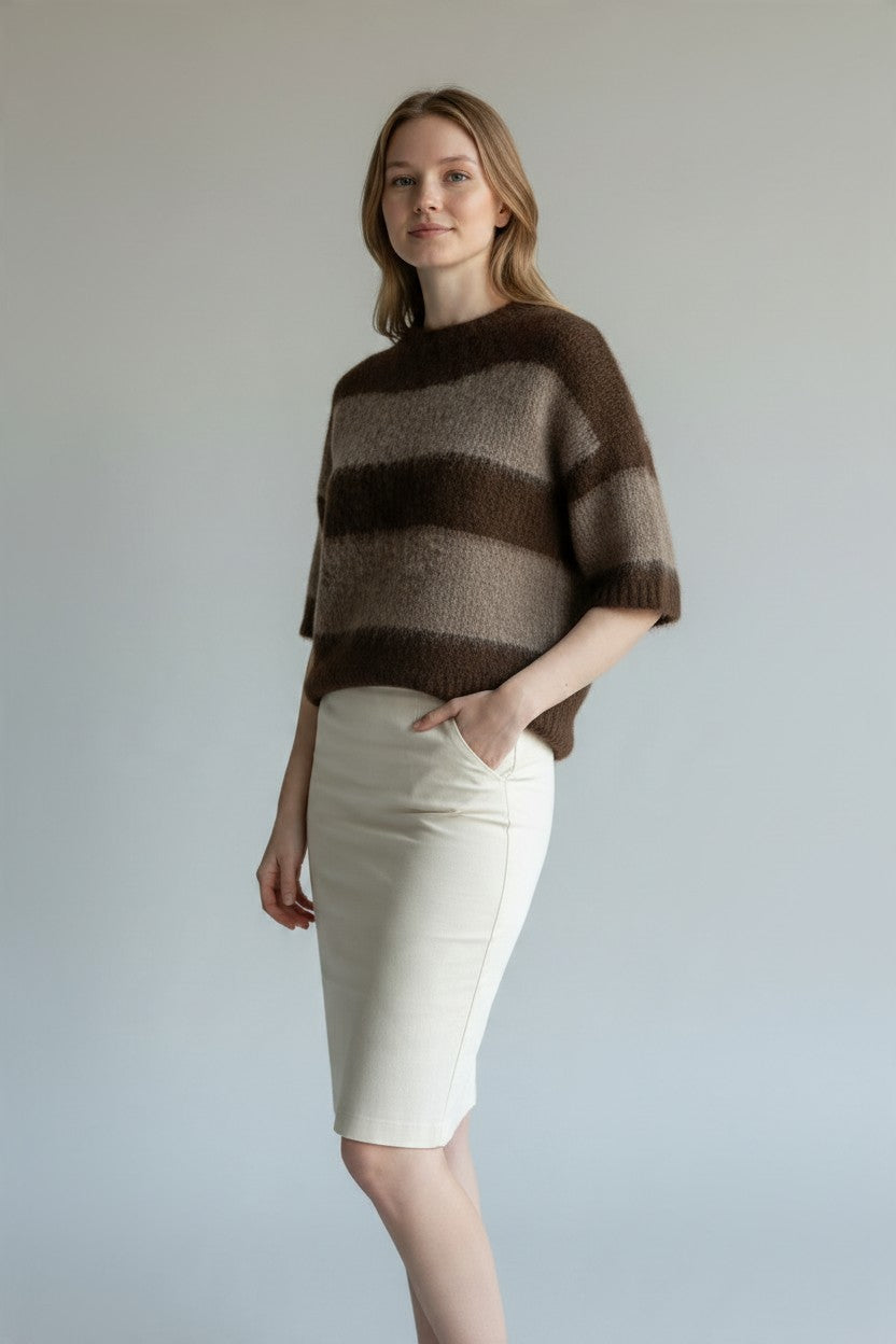 Kurzarmpullover