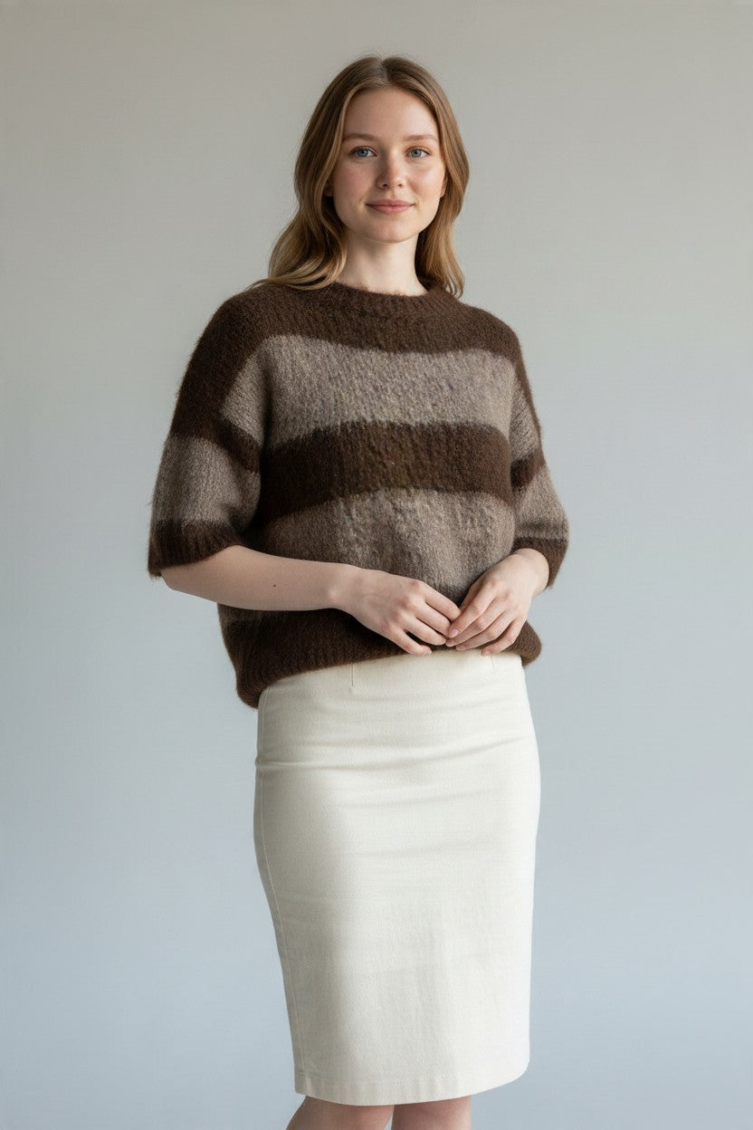 Kurzarmpullover