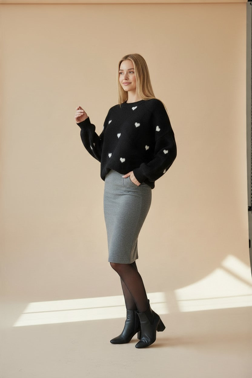 Herzchenpullover