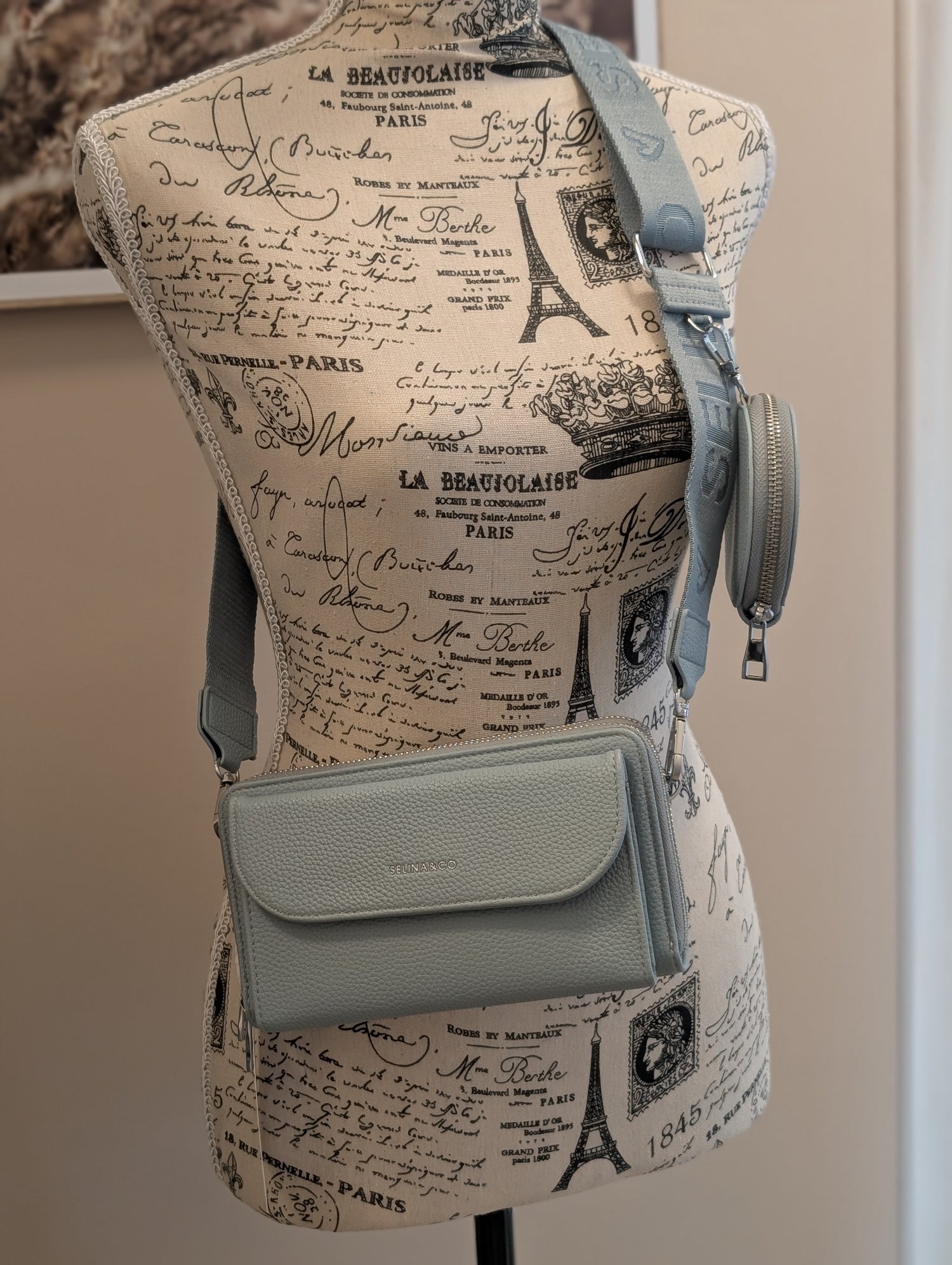 Schultertasche mit Portemonnaie