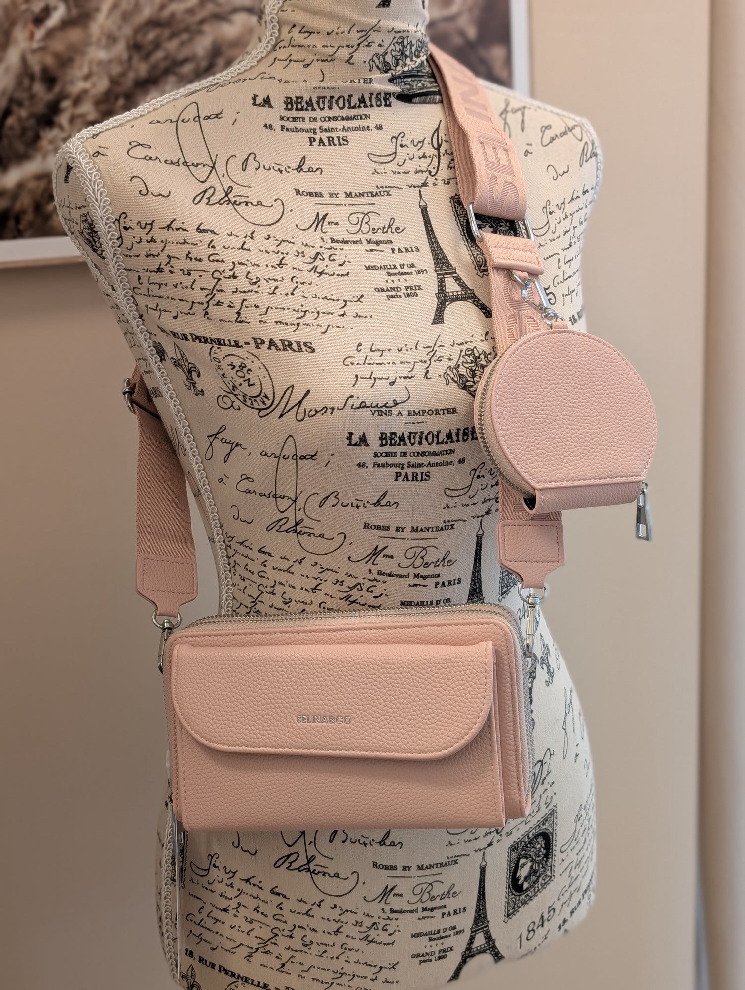 Schultertasche mit Portemonnaie