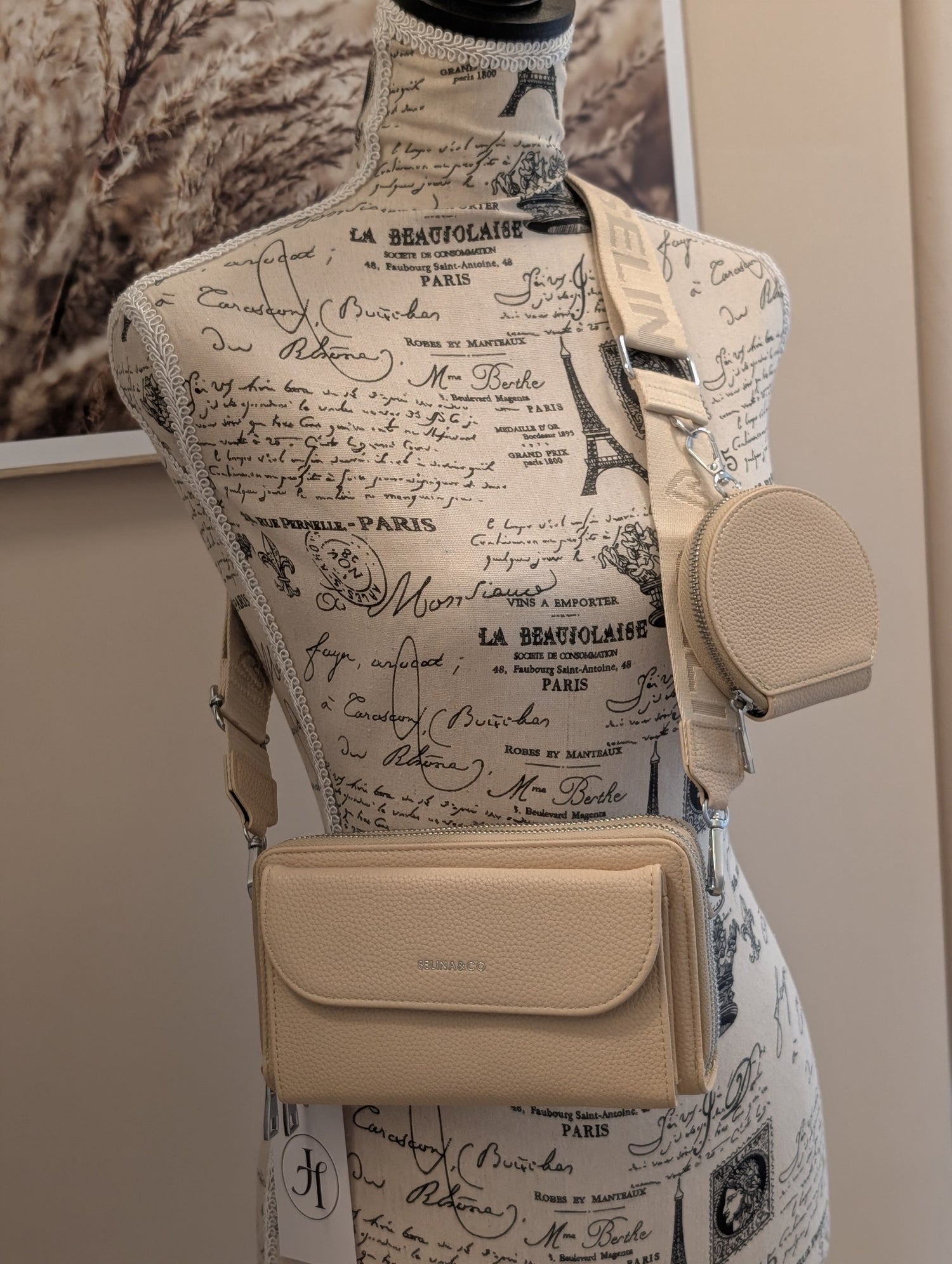 Schultertasche mit Portemonnaie