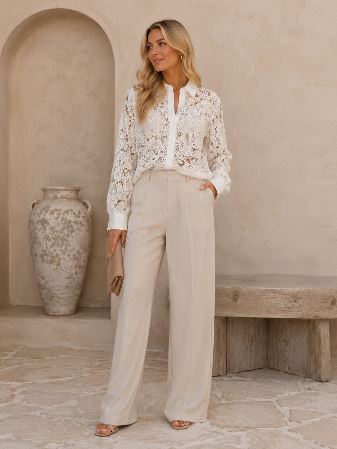 Spitzen Bluse